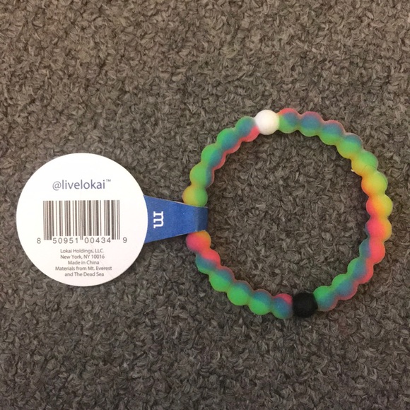 Lokai Multicolor Make a Wish Bracelet- M - Picture 2 of 2